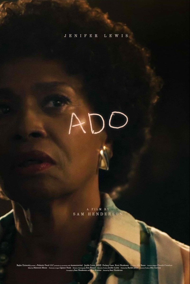 moviearcher's tweet image. ADO is a powerful short film from writer and director Sam Henderson.  Featuring a monumental performance from Jenifer Lewis, @ado_shortfilm is not to be missed.

SPOILER FREE REVIEW: 🎯 
moviearcher.com/2025-reviews/a…

@sammyrayday @jeniferlewisforreal