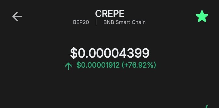 $crepe is bringing joy back to back. You snooze, you lose