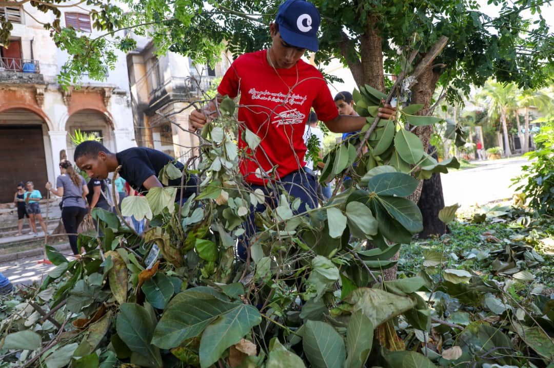 🤩// ¡Aquí está la #FEEMdeCuba 🇨🇺 pa' lo que sea! 

Este fin de semana se estuvo realizando en las comunidades de La Capital una ardua jornada de trabajo en la que #UnaFEEMQueAmaYFunda dijo presente 🙋🏻‍♀️. 

Se sentía , esas ansias de continuar #RumboALos55 #HaciendoFuturo por Cuba