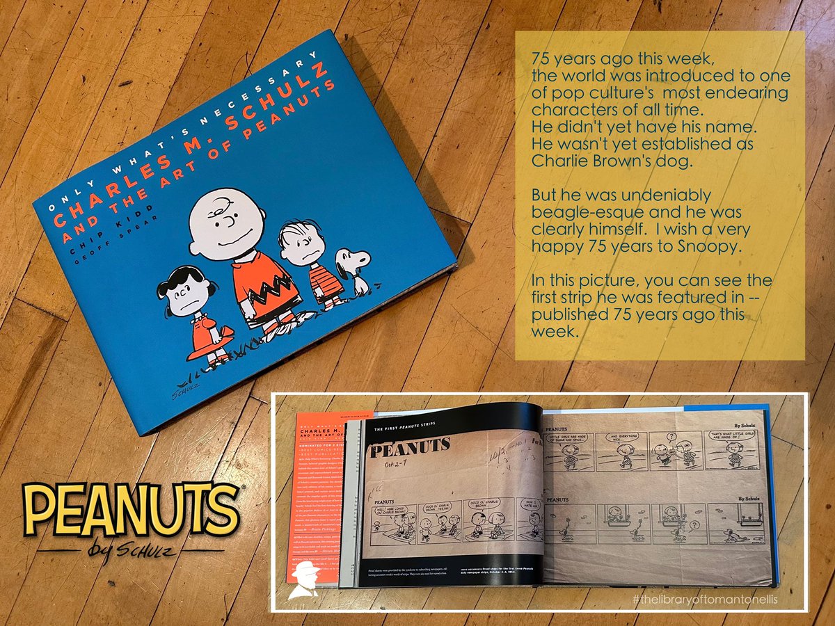 75 years ago this week, the world was introduced to one of pop culture’s most endearing characters of all time: <a href="/Snoopy/">PEANUTS</a> 

-

#peanuts #snoopy 

[zoom in on text in the pic for more or visit my other social media w/out char. limits &amp; w/ less AI issues (IG, FB, LinkedIn)]