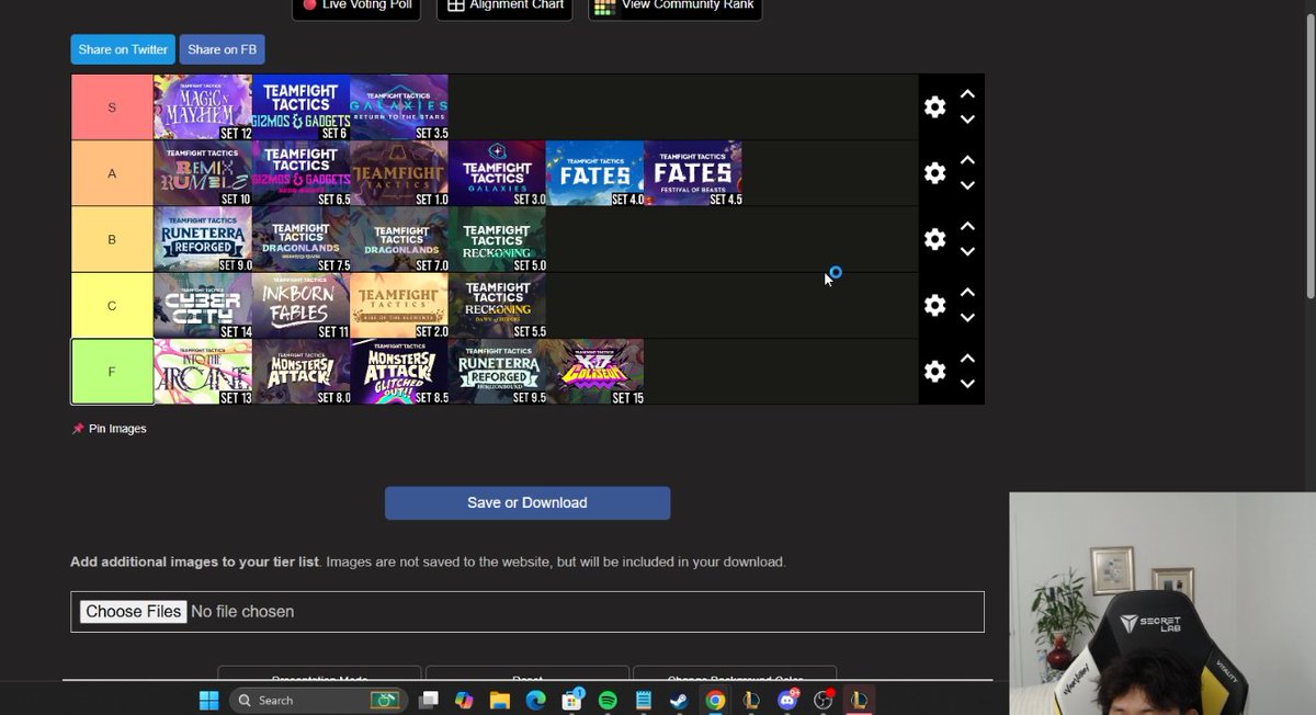 BepoCarrot's tweet image. k3soju updates his TFT Tier List

Set 12 is his personal favorite
Set 15 is F-Tier