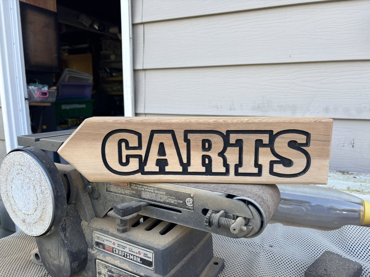 Prototype for new cart signs