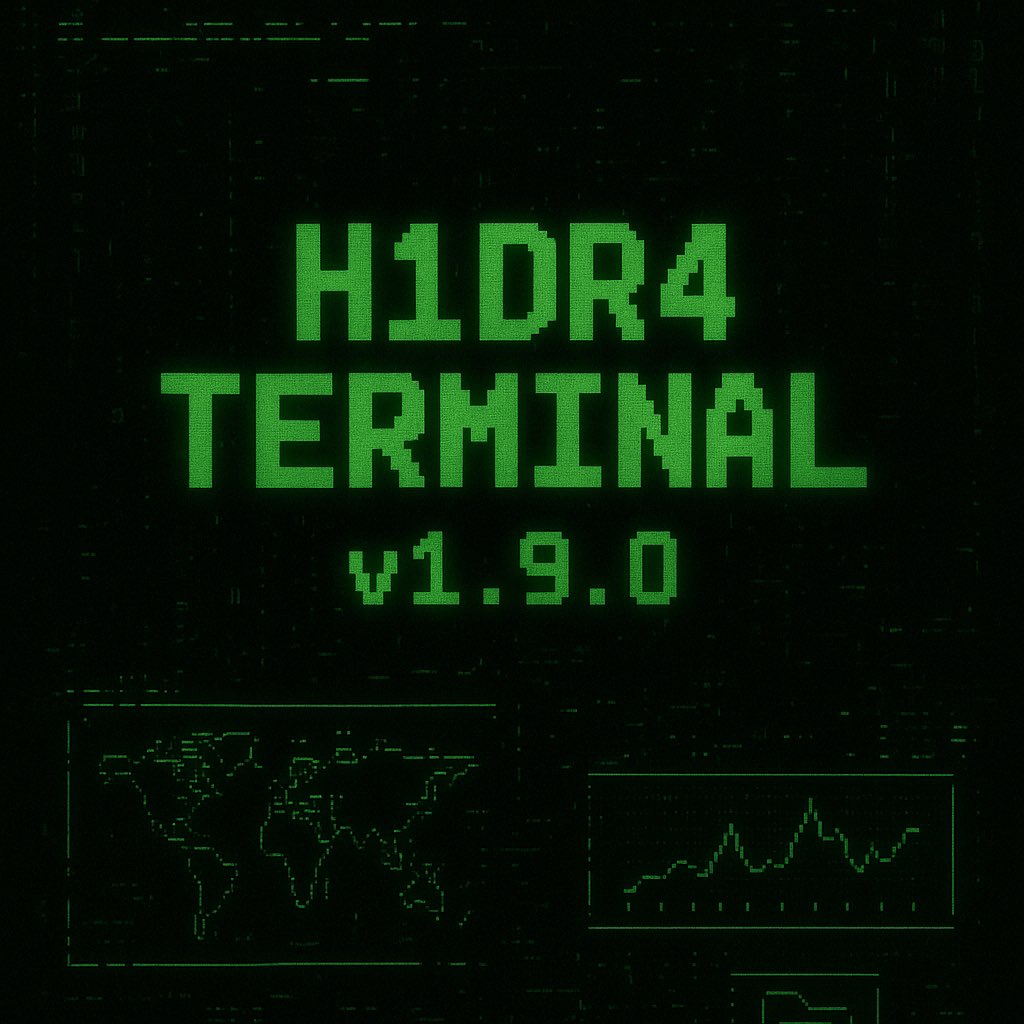 H1DR4 Terminal v1.9.0 のインターフェーススクリーンショット