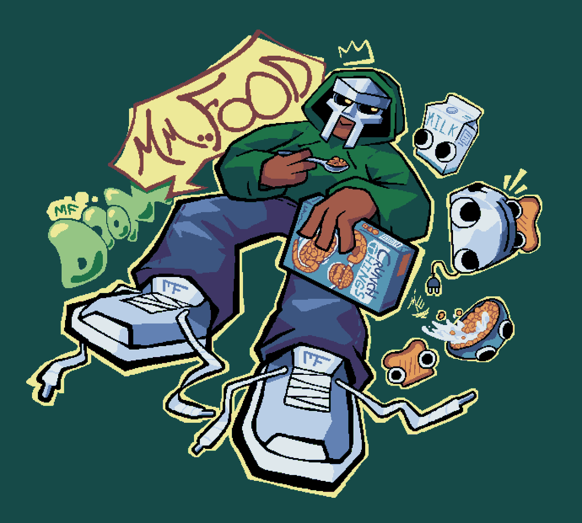 MM..FOOD
#art #digitalart #pixelart #fanart #doom #mfdoom #mmfood