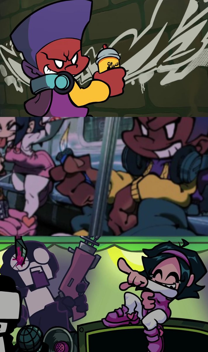 “Society sucks, but you don't have to kill your classmates to stand out.” #fridaynightfunkin #FNF 

(PICO'S GANG, a curious group of freinds)