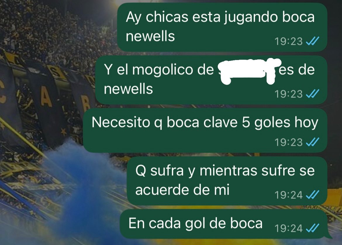 Y recuerden, amigos: jamás le rompan el corazón a un hincha de Boca.