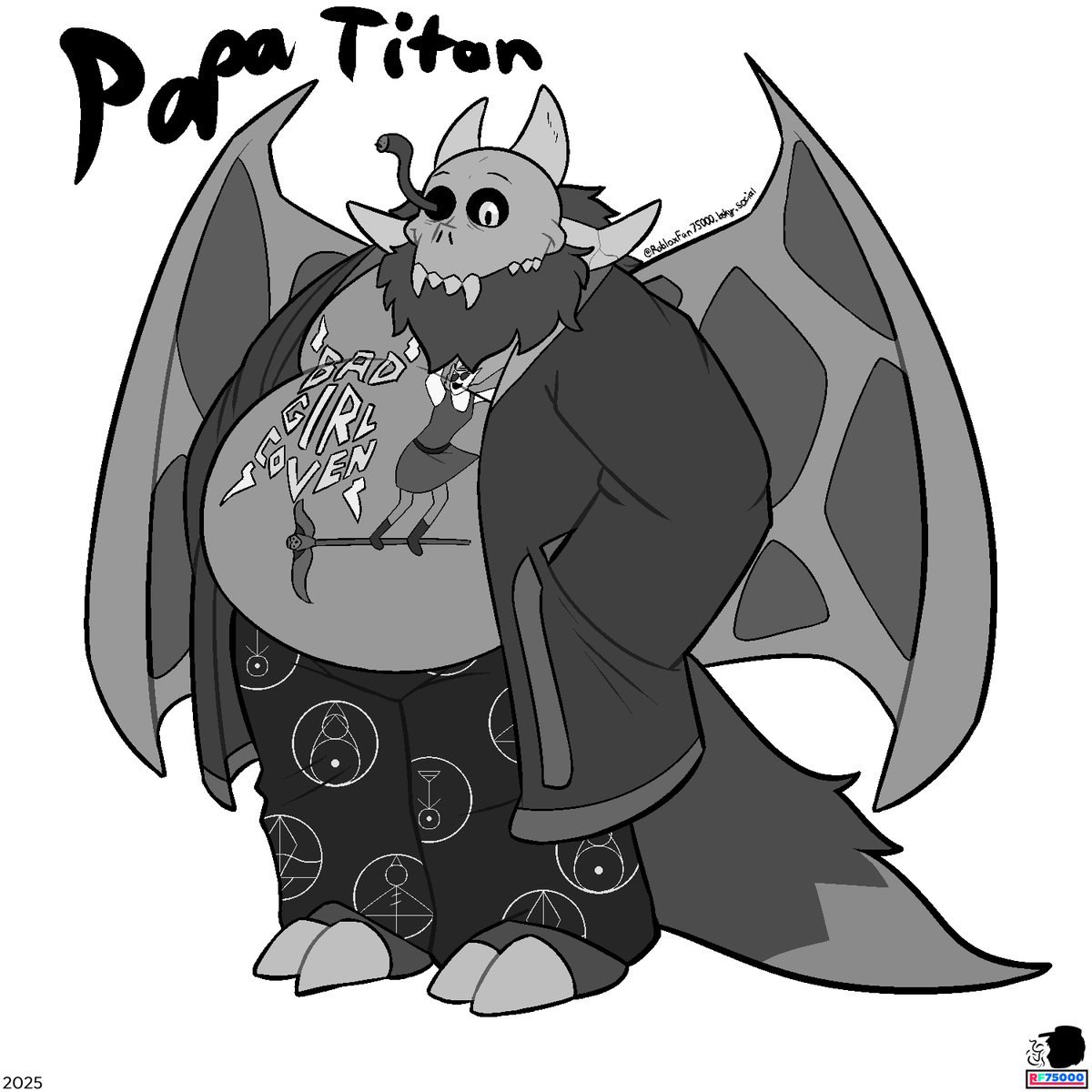 RobloxFan75000's tweet image. Doodletober 2025 - Papa Titan [Day 4]

A new drawing of Papa Titan! It&apos;s been years since I haven&apos;t drew him before. I&apos;m so sorry if it&apos;s too late to finish this. :(