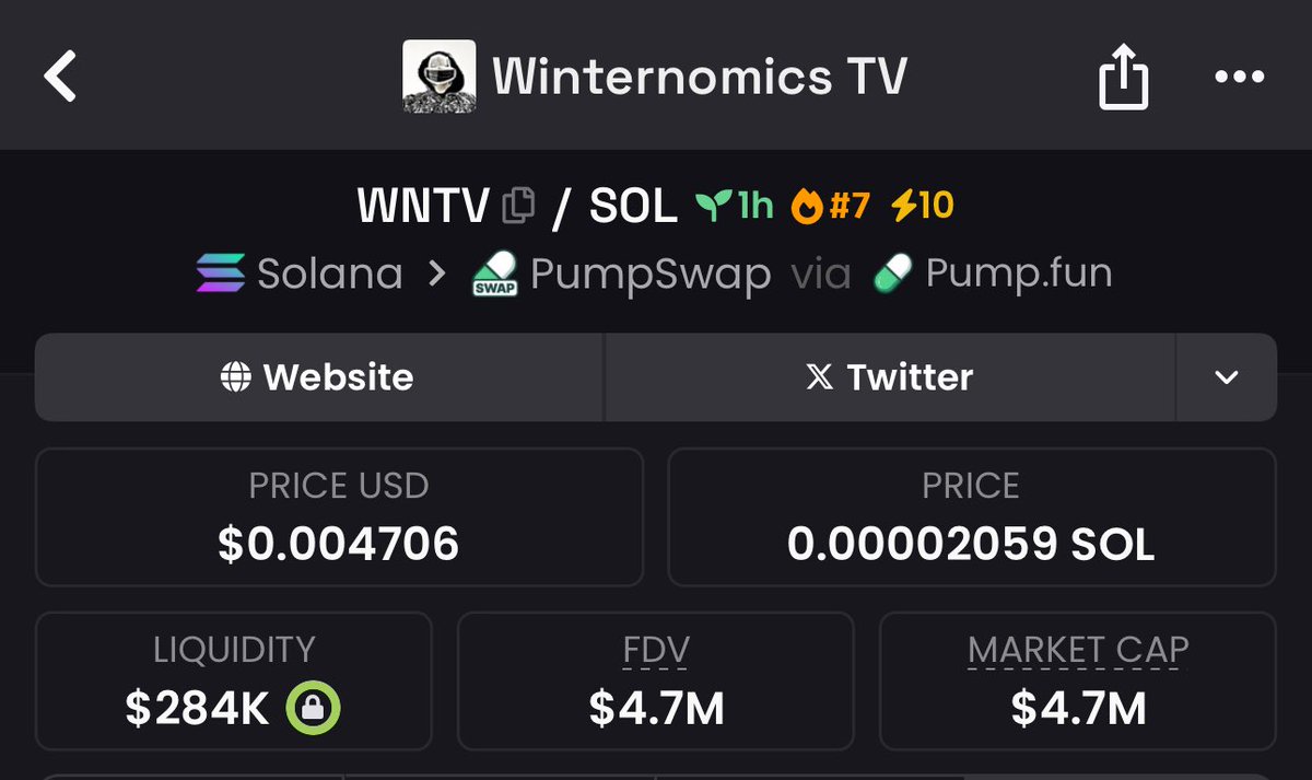 Closed my position on $WNTV with a 276x profit, got in at $17k MC and exited at $4.7M.

You keep doubting while my copy traders are cashing out big on this one.