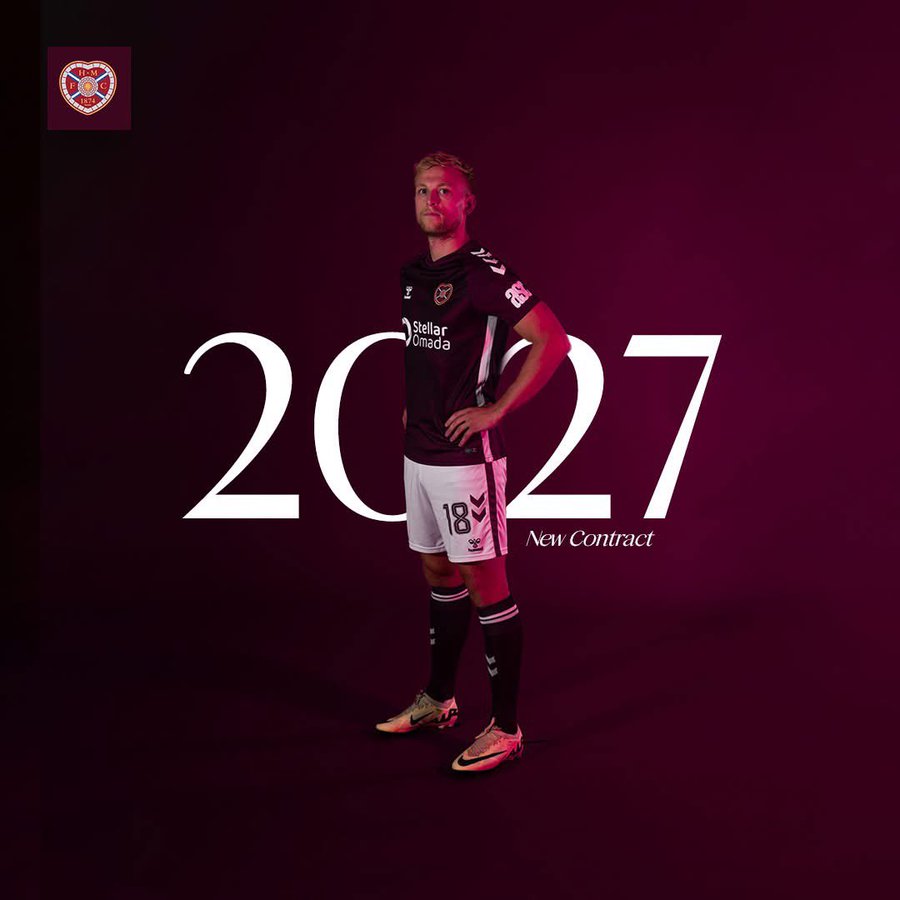 centralescoces's tweet photo. ✅ Renovação confirmada!

Harry Milne estendeu seu contrato com o Hearts até 2027. O lateral segue comprometido com o clube por mais três temporadas.

#Hearts https://t.co/l2tSZQXvpg
