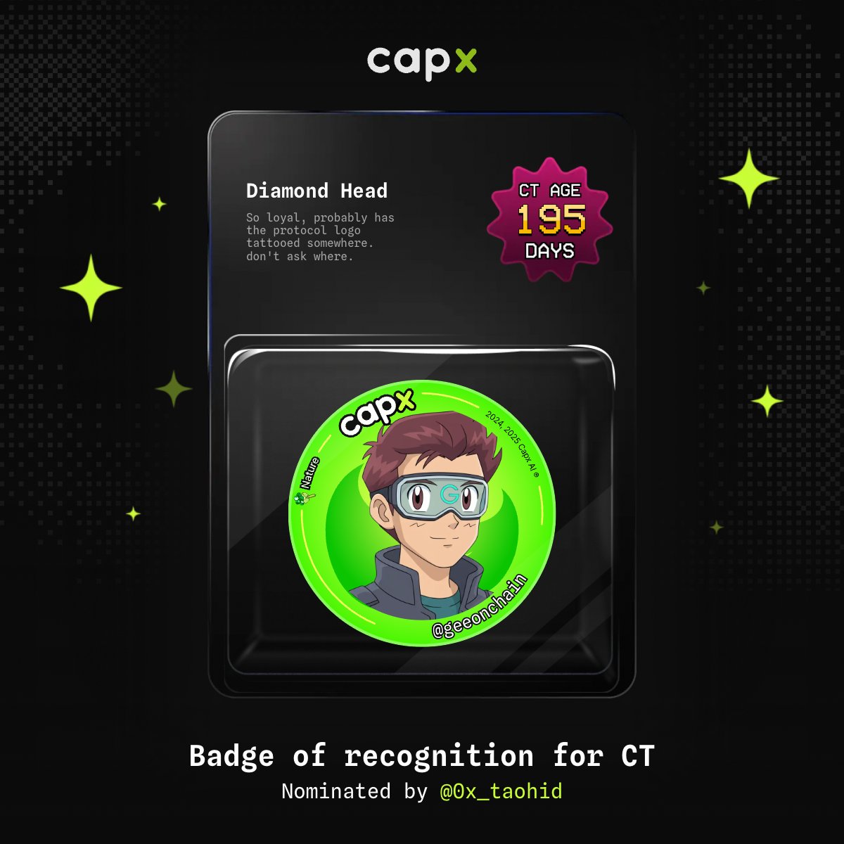 Thanks for the nomination <a href="/0x_taohid/">Taoheed</a> 
I pledge my allegiance to my capx tazos
So help me God😁