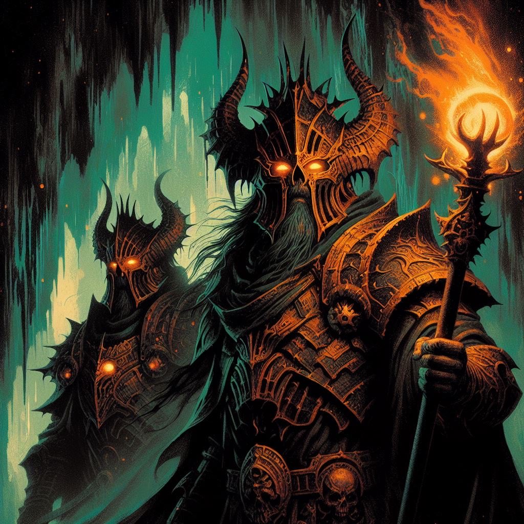 lordparallaxx's tweet image. Inner Earth Guard #AIart