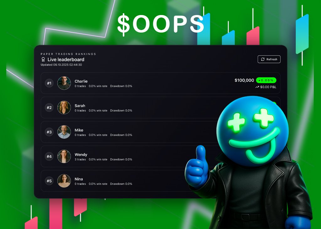 EchoBase_01's tweet image. Tired of missing out while you sleep? Meet Oopsie $OOPS This AI Therapist project on BNBChain offers an AI that trades for you Hold $OOPS to unlock real time AI signals and portfolio insights Turn your trading oops into opportunity  

CA
0x1f5985001339ca99df73183d943df594f9e84444