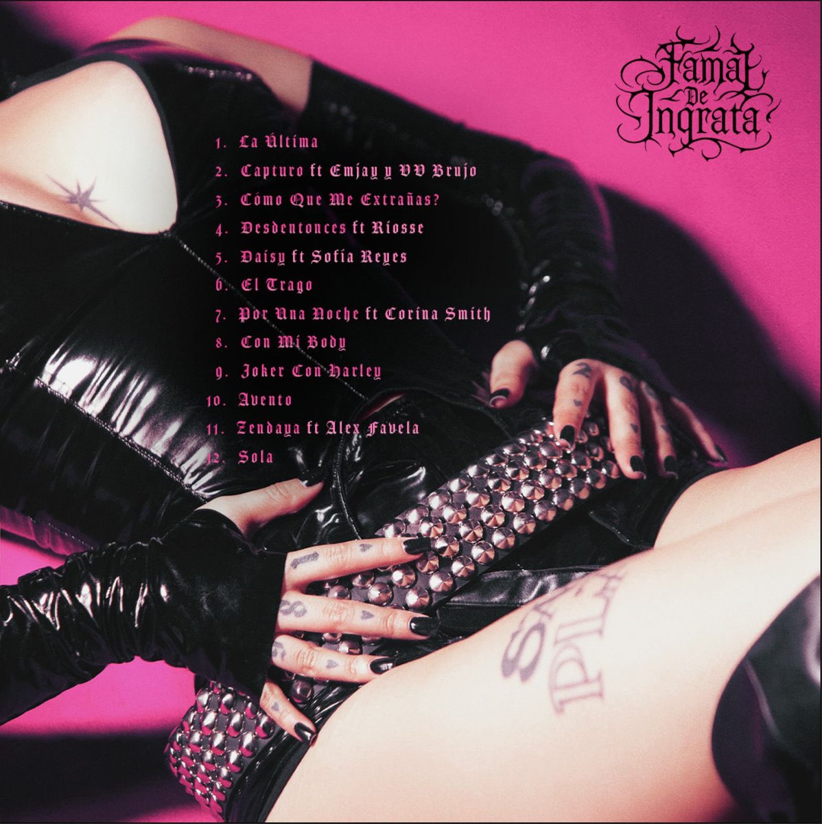 EMJAY formará parte del segundo álbum de estudio de <a href="/ingrata4life/">Nowersma</a>, titulado “Fama de Ingrata”. 💿🩷

Participará en el track #2: “Capturo” junto a VV Brujo, Disponible el 31 de octubre en todas las plataformas.

#FamaDeIngrata #EMJAY #VVBrujo #NuevoÁlbum #ingratax