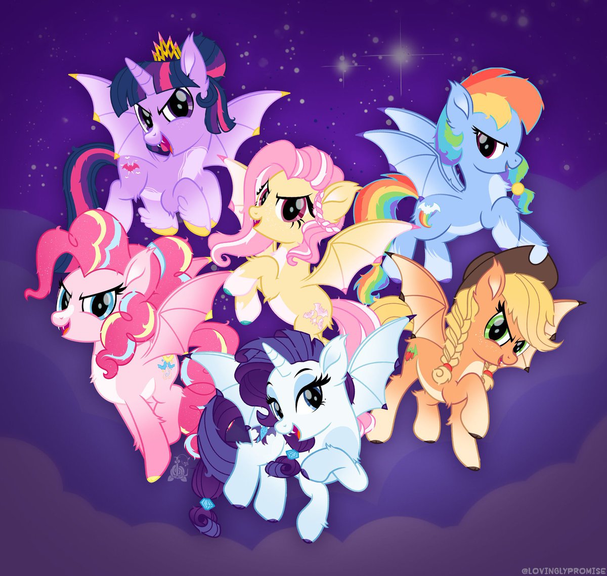 HERE COMES THE BATS! 🦇💕✨

✨🎃 Happy Halloween! 🎃✨

Made this last year but I’m still so proud of it~ 🧡✨

#mlp #mylittlepony #mlpfim #mlpredesign #mlpart #mlpbat #flutterbat #batpony