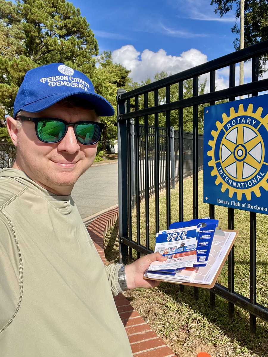 Had a fun GOTV canvass in Roxboro with <a href="/persondems/">Person County Democratic Party</a> and friends before E-Day on Tuesday. 

If you live in Roxboro, go vote for Kendra Coggins, Shaina Outlaw, and Tanillya Partridge between 6:30am-7:30pm this Tuesday, 10/7 at the Person County Board of Elections Office! #ncpol