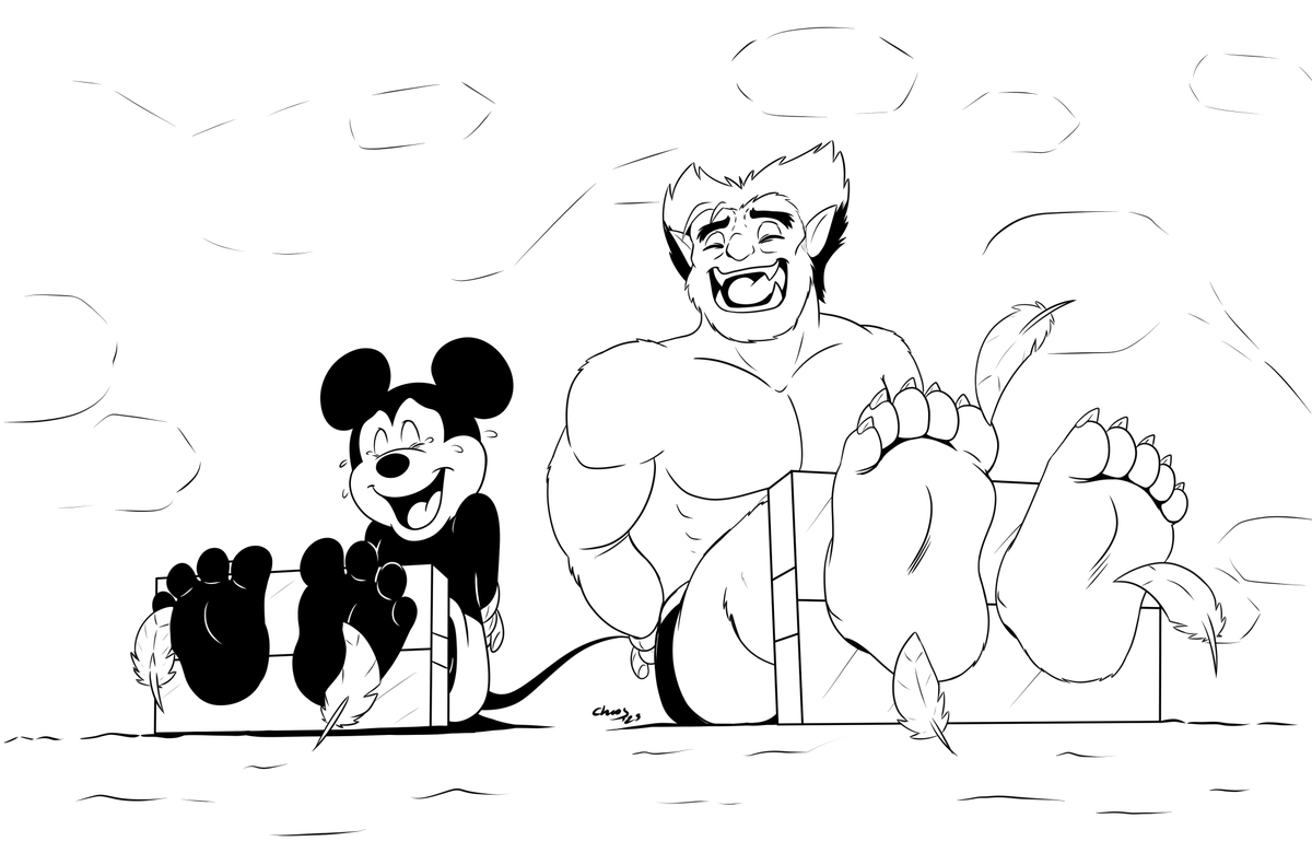 Inktober commission for alonelywolf on furaffinity.