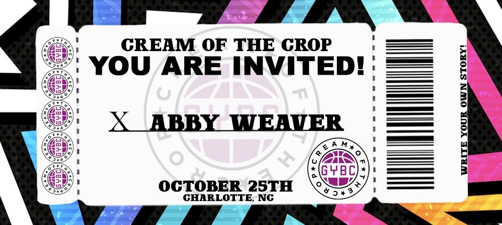 Class of 2030 6’1 Premier Select (CO) Abby Weaver has been INVITED to GYBC Cream of the Crop.