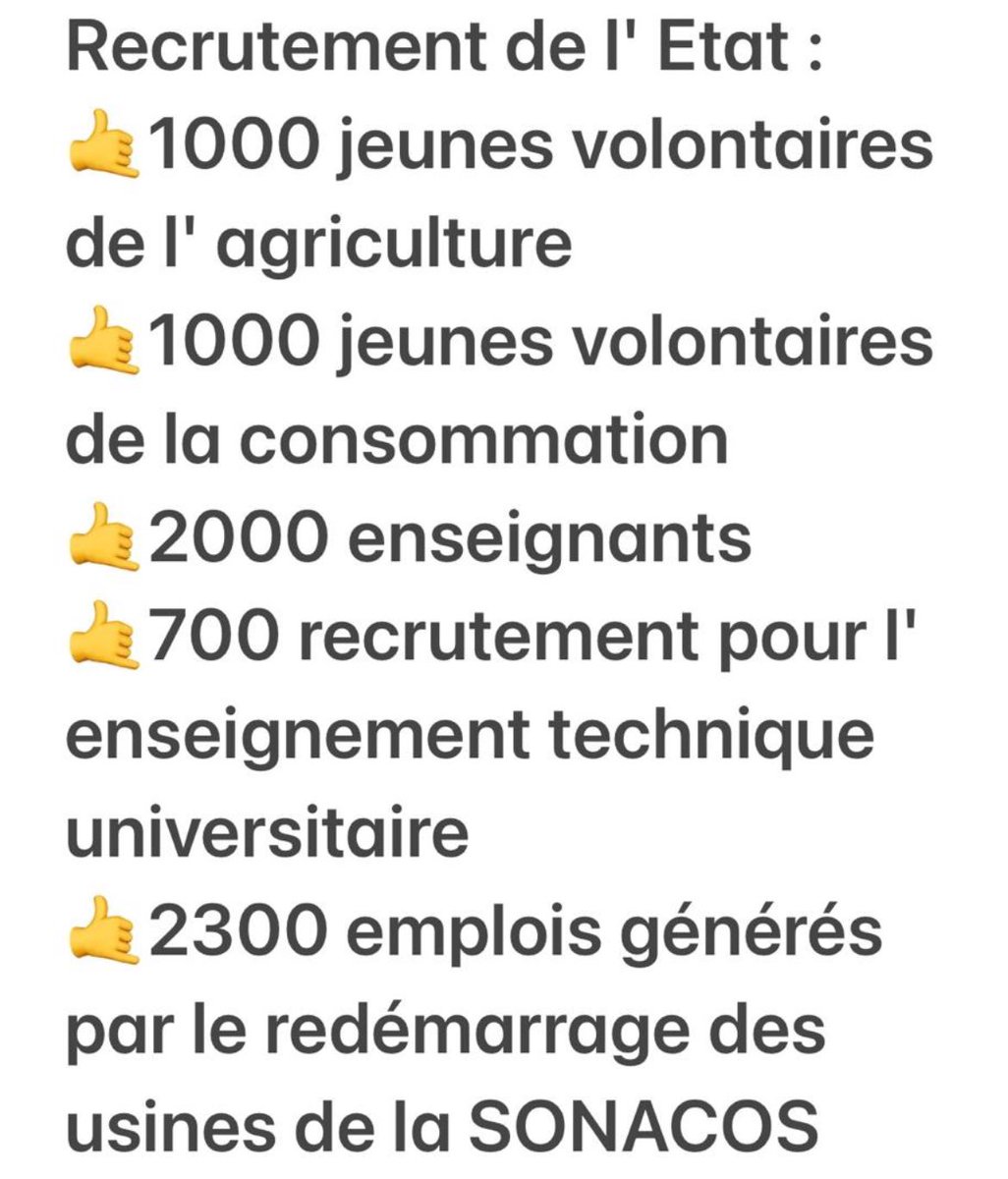 sexulxadim's tweet photo. 📢 Bon à savoir : Recrutements & emplois générés par l’État 🇸🇳
#Emploi #Jeunesse #Opportunités #Sénégal #DERFJ #SONACOS #Recrutement #MFINFO https://t.co/gZ6yCpaOwK