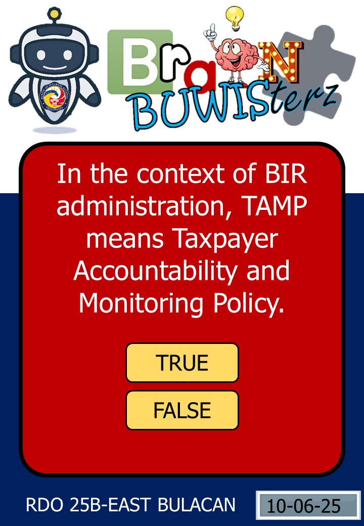 BIR Revenue District Office 25B - East Bulacan tweet media