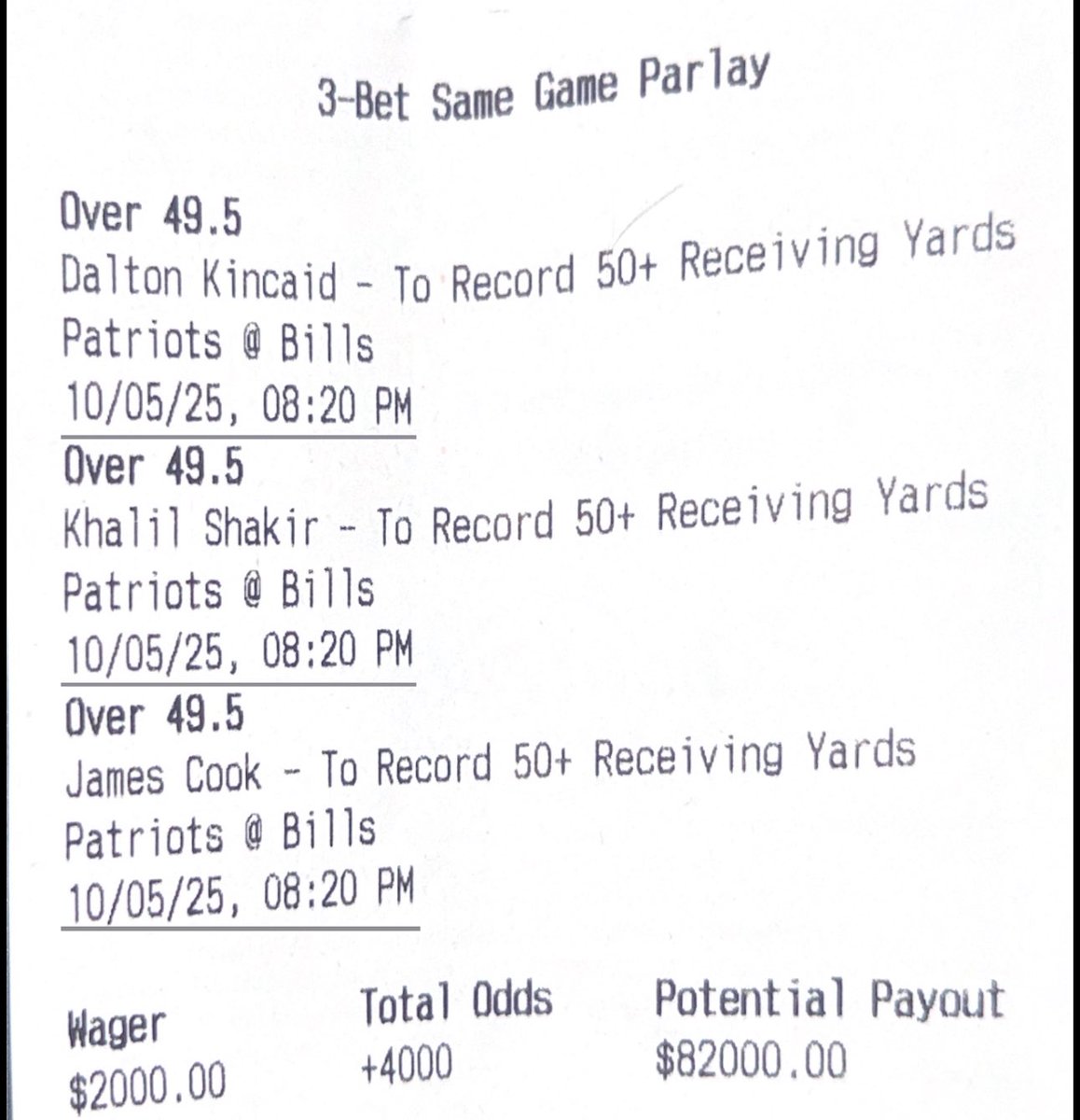 MattyBetss's tweet photo. Insane longshots for SNF 👀 

I’ll give away $200 for every slip that smacks 

LIKE to enter (must follow @mattybetss) https://t.co/hm0qnV0EF0