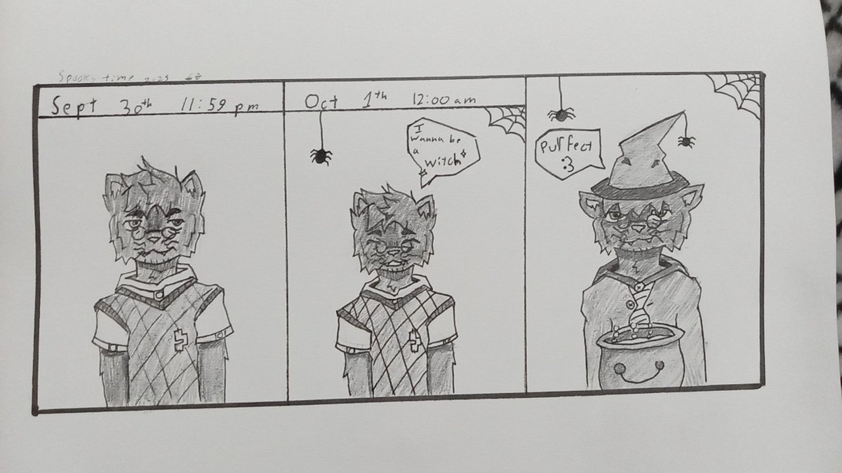 Its that time of year :3
#Halloween #Halloween2025 #furryartwork #furry #ComicArt #comic #furryfandom