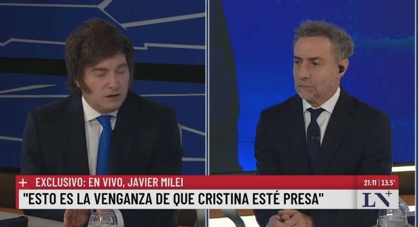 Hablaron 5 minutos de la salida de <a href="/jlespert/">José Luis Espert</a> y encima la culpa la tiene Cristina. Vergüenza ajena da <a href="/majulluis/">Luis Majul</a>  #PeriodismoDeGuera