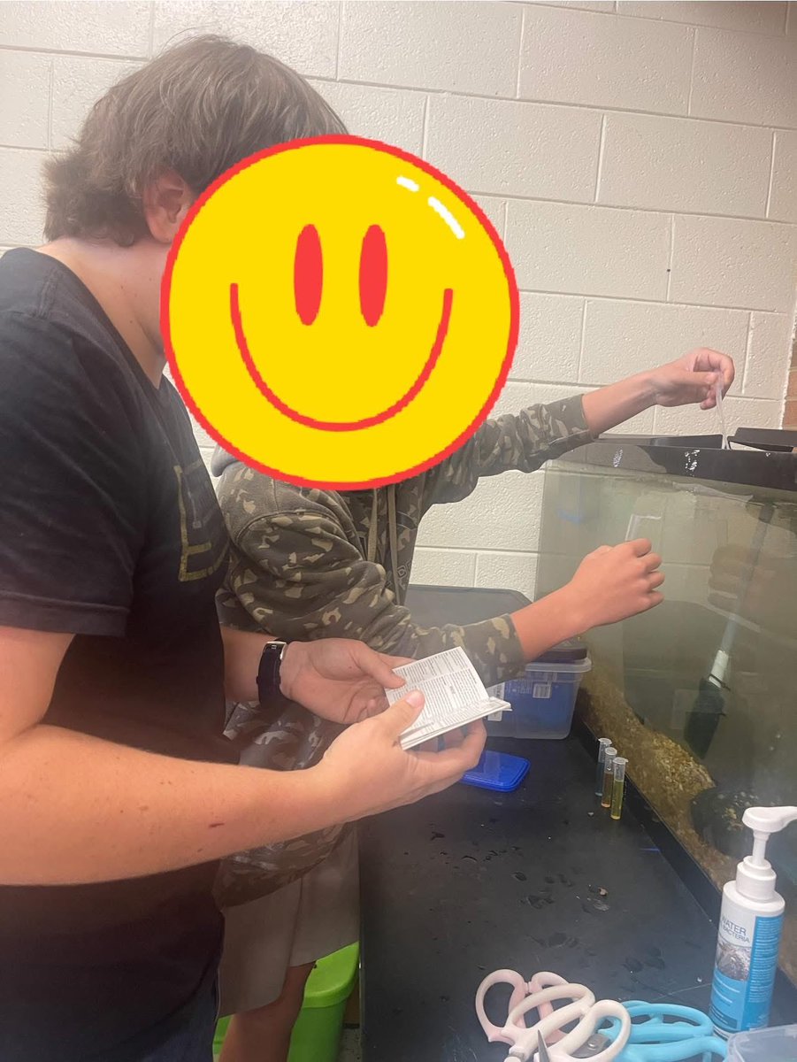 AgEd_With_SB's tweet photo. New residents in the Trout in the Classroom tank!  Kids have enjoyed learning about how to care for the tank and prep the water! #learningtodo #doingtolearn #AgEd https://t.co/Qf5Af4cSGn