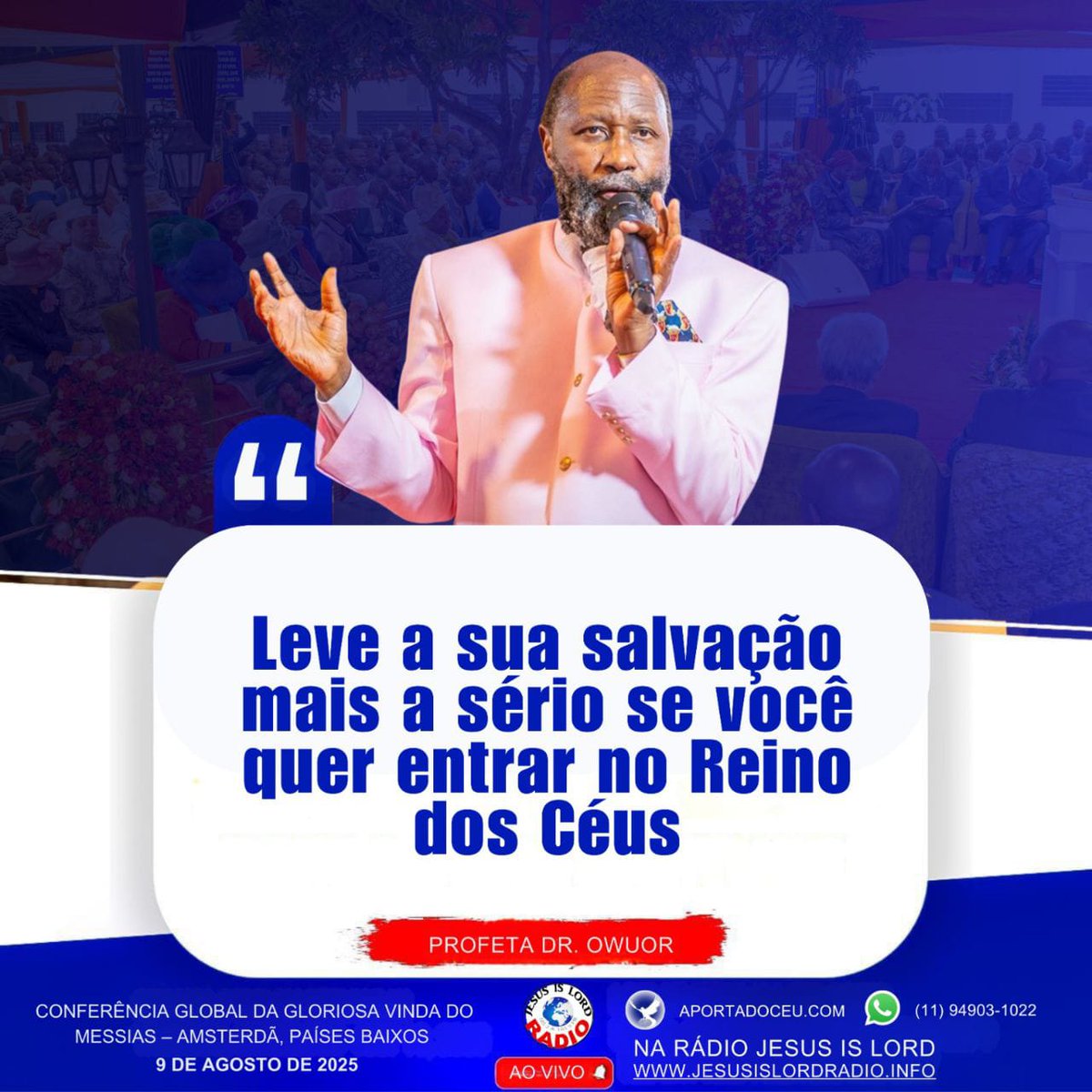 Se ficarmos acomodados, não vamos avançar em nossas preparações. #HourOfObedience