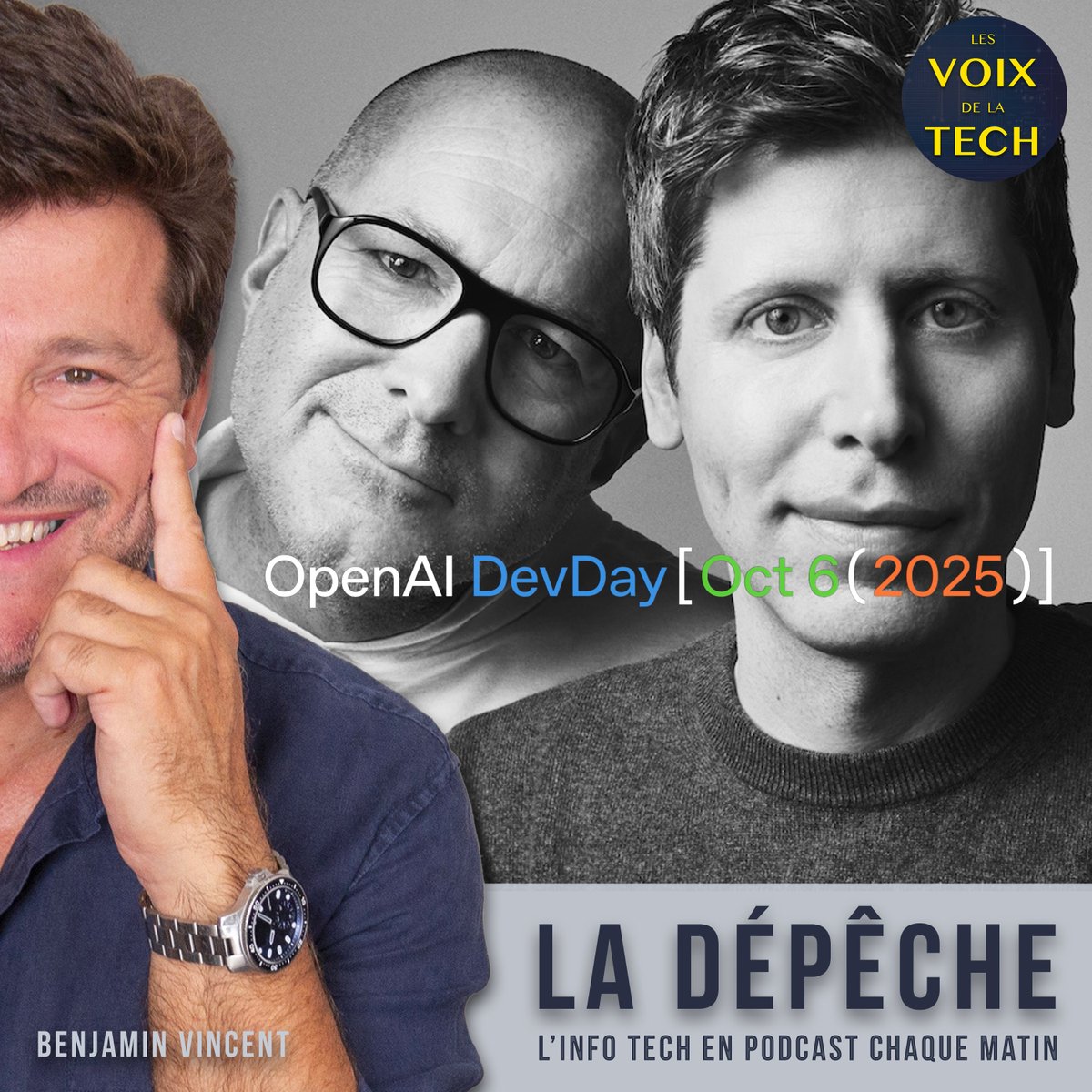 benjaminvincent's tweet image. ⏱️ Le 1er appareil #IA imaginé par Jony Ive avec @OpenAI prend du retard. C&apos;est le @FT qui l&apos;affirme.
🎙️ Et c&apos;est mon sujet du jour dans “La dépêche“, le format quotidien décliné de @LesVoixdelaTech, mon #podcast hebdo, alors qu&apos;a lieu, ce soir, le 3è #DevDay d&apos;#OpenAI, sa…