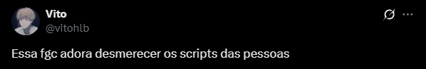 E é claro que eu não ia encerrar a semana sem rir novamente da chacota que esses dois otários e muitos outros maus-caracteres passaram KKKKKKKKKKKKKK como é bom estar do lado certo.

👽👽👽