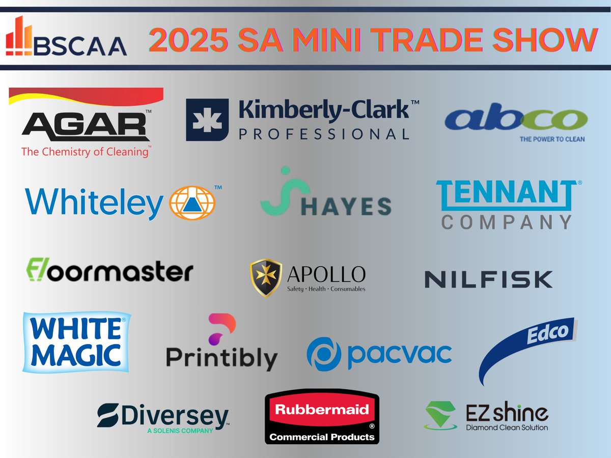 Save the Date!

The BSCAA South Australia Mini Trade Show is on 6 Nov 2025, 7:30am–1:30pm at JDF Receptions, Windsor Gardens.

Connect, discover innovations, and explore sustainability in the industry.

Register: lnkd.in/gemY47gy

#BSCAA #TradeShow #SA