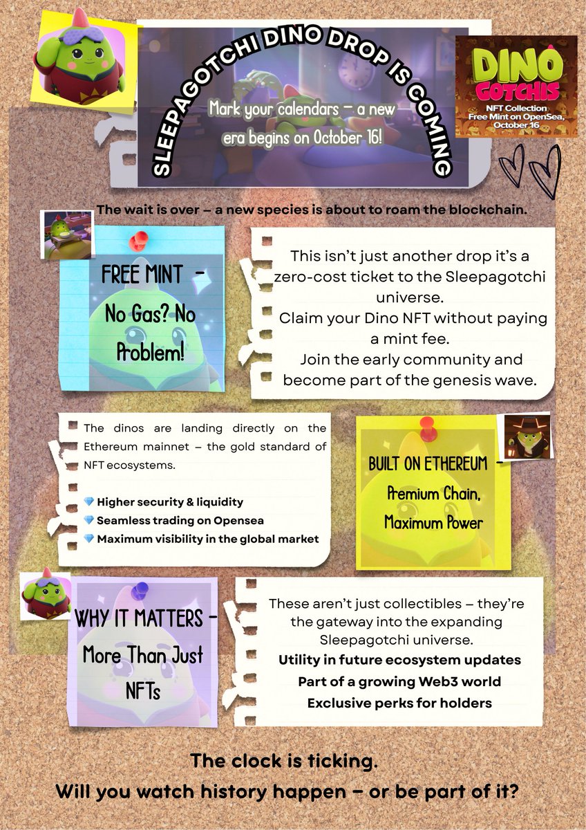 Mint History — For FREE. The Dino Drop Arrives Oct 16!
<a href="/sleepagotchi/">Sleepagotchi 💤🦖</a>