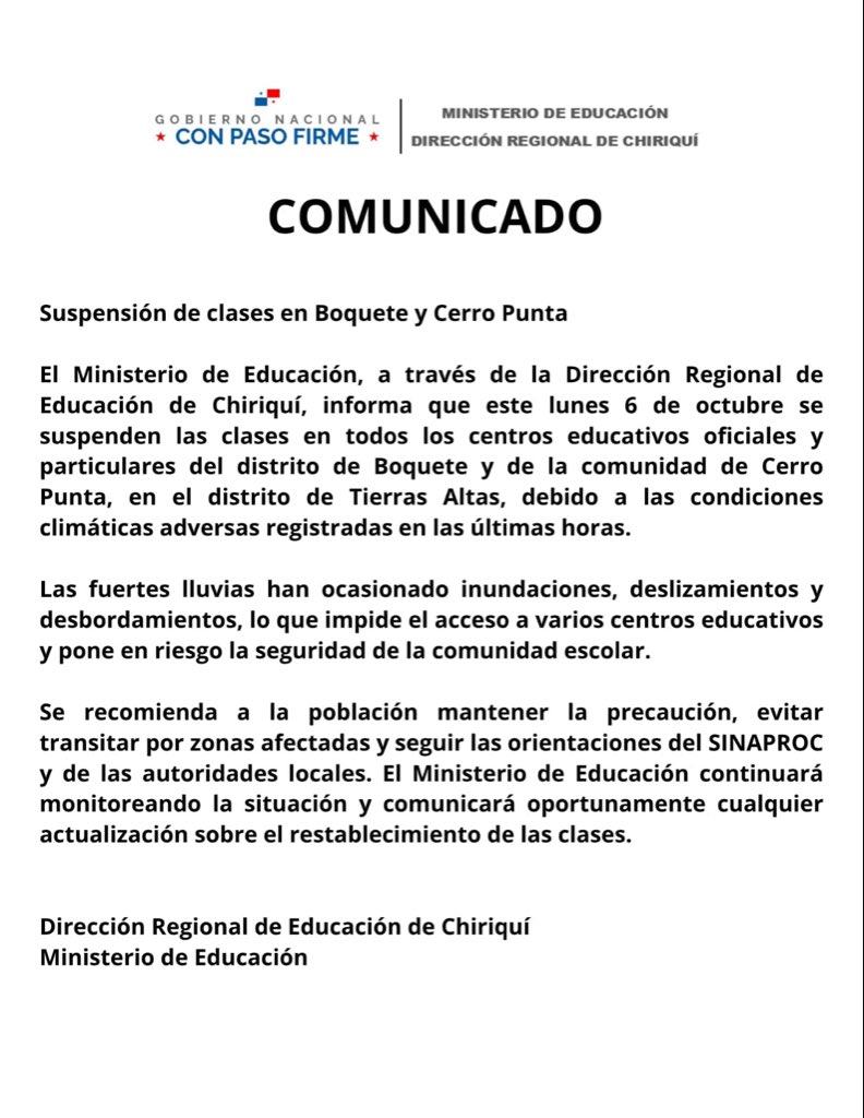 COMUNICADO