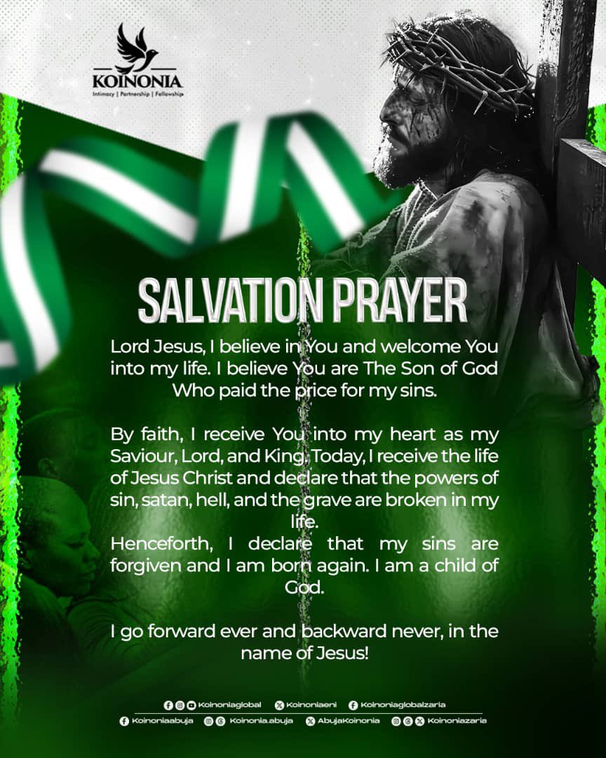 Are you yet to heed the call of Jesus? Tonight, He is reaching out to you once again, ready to show you a path that leads to life and eternal glory.

Take this bold step of faith and begin the journey of salvation by saying "yes" to Jesus Christ. With faith in your heart, declare