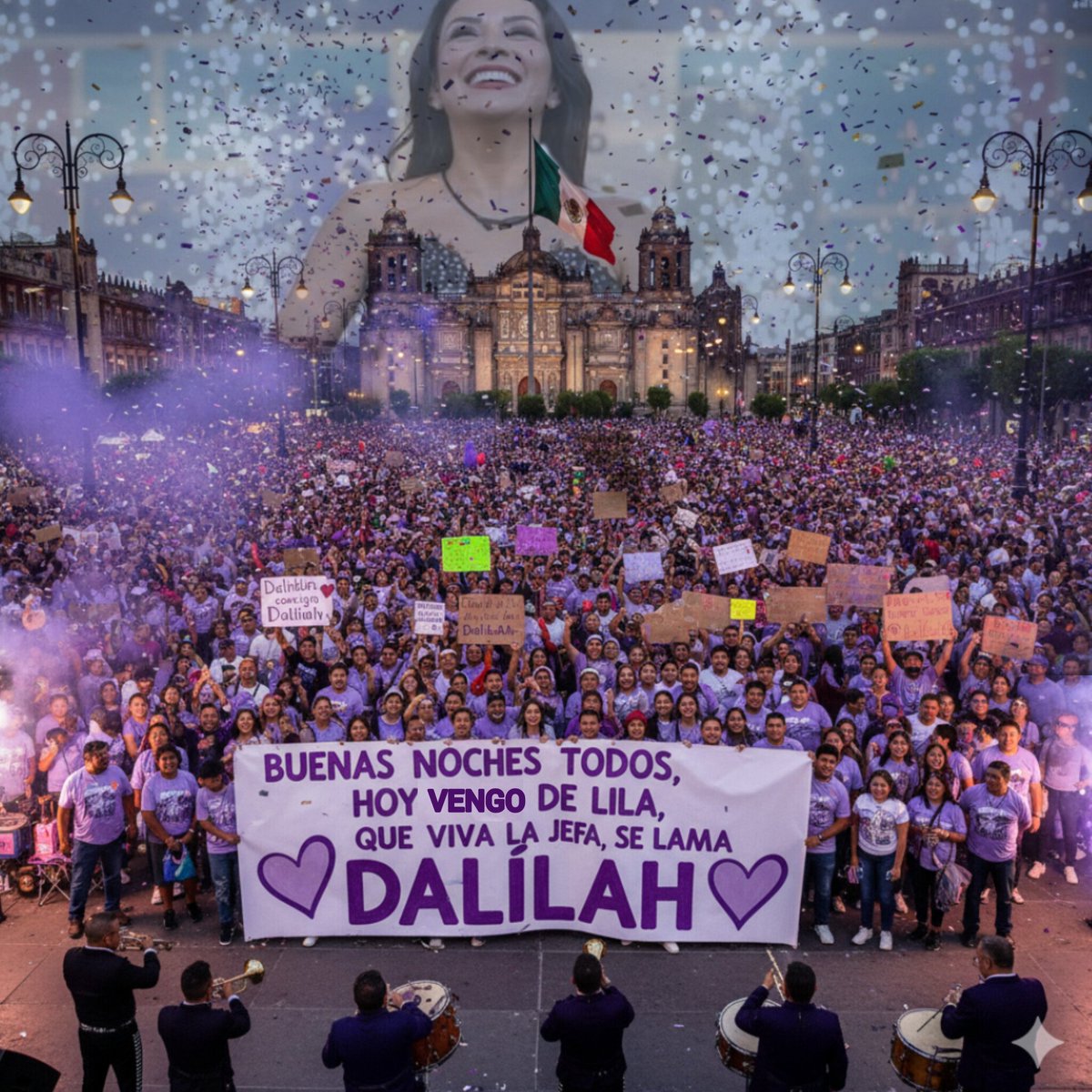 BUENAS NOCHES TODOS, HOY VENIMOS DE LILA PORQUE ESTA CASA LA GANA DALILAH 💜👑

Orgullosa es poco mi <a href="/DalilahPolanco/">Dalílah Polanco</a> te mereces todo el amor del mundo. 💜✨️
 
#LaCasaDeLosFamososMxً
#DalilahGanadora 
HOY VENGO DE LILA