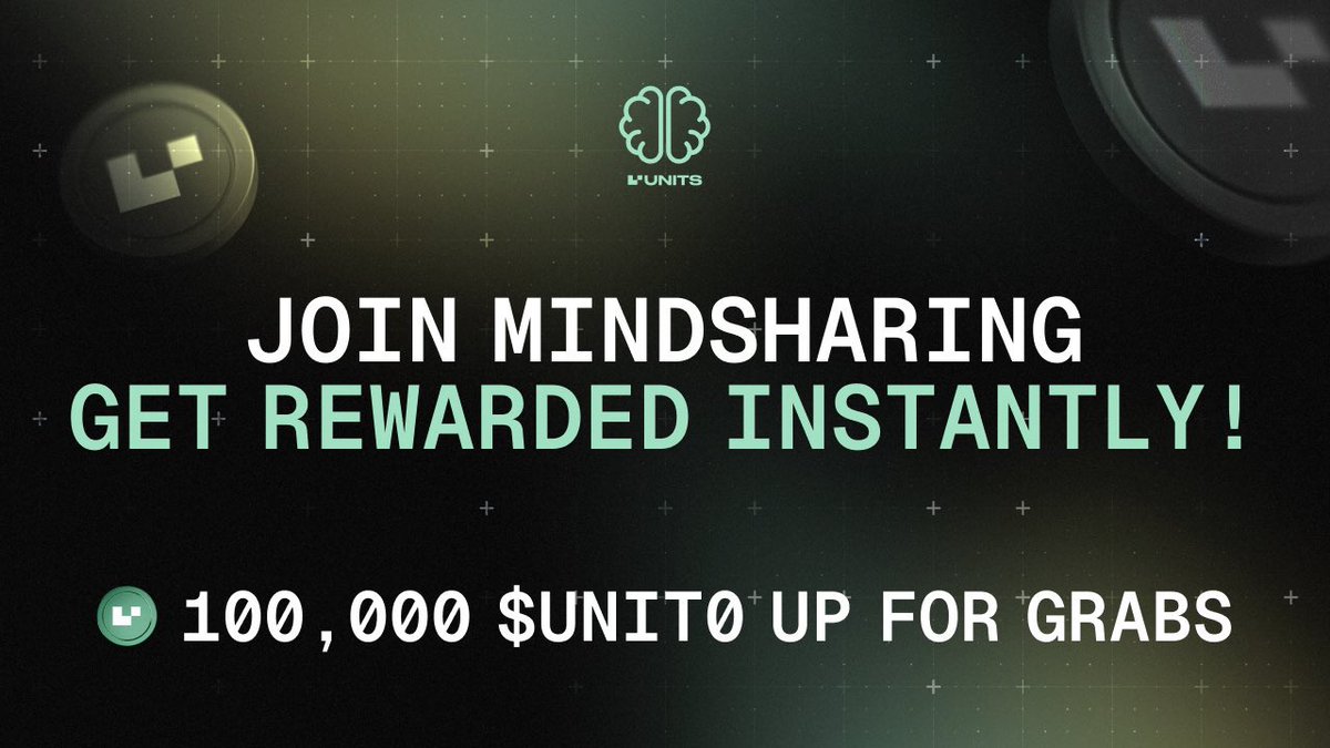 <a href="/UnitsNetwork/">Units.Network</a> is LIVE on $Unit0!🚀

The easiest way to explore, share, and build open pools is finally here. Simple. Fast. Powerful.

Join  now👇👇

fun.units.network/questing

fun.units.network
