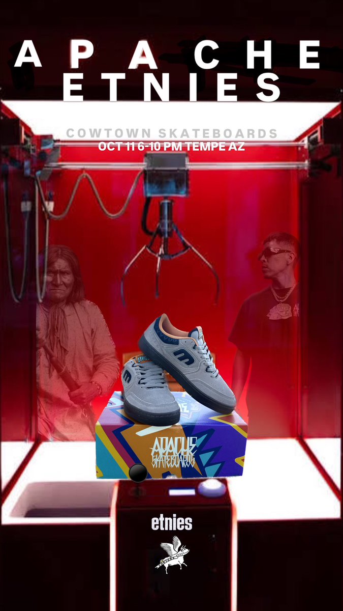 Come join us <a href="/CowtownSkate/">Cowtown Skateshop</a> to celebrate the <a href="/etnies/">etnies</a> <a href="/apachesk8boards/">that of an Apache resistance</a> colab !