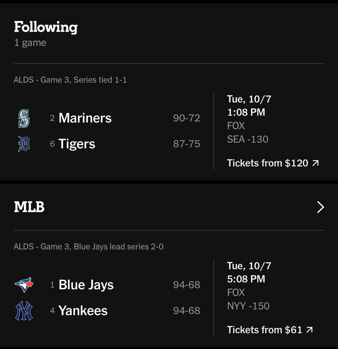 itsspelledben's tweet photo. Hey @MLB, any chance you can give me an explanation why I won’t be able to watch my home team play because I will still be at work? #mariners https://t.co/VBscSKkJvV