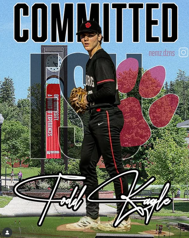 Congrats to Todd Kagle who has committed to furthering his baseball career with Frostburg State.