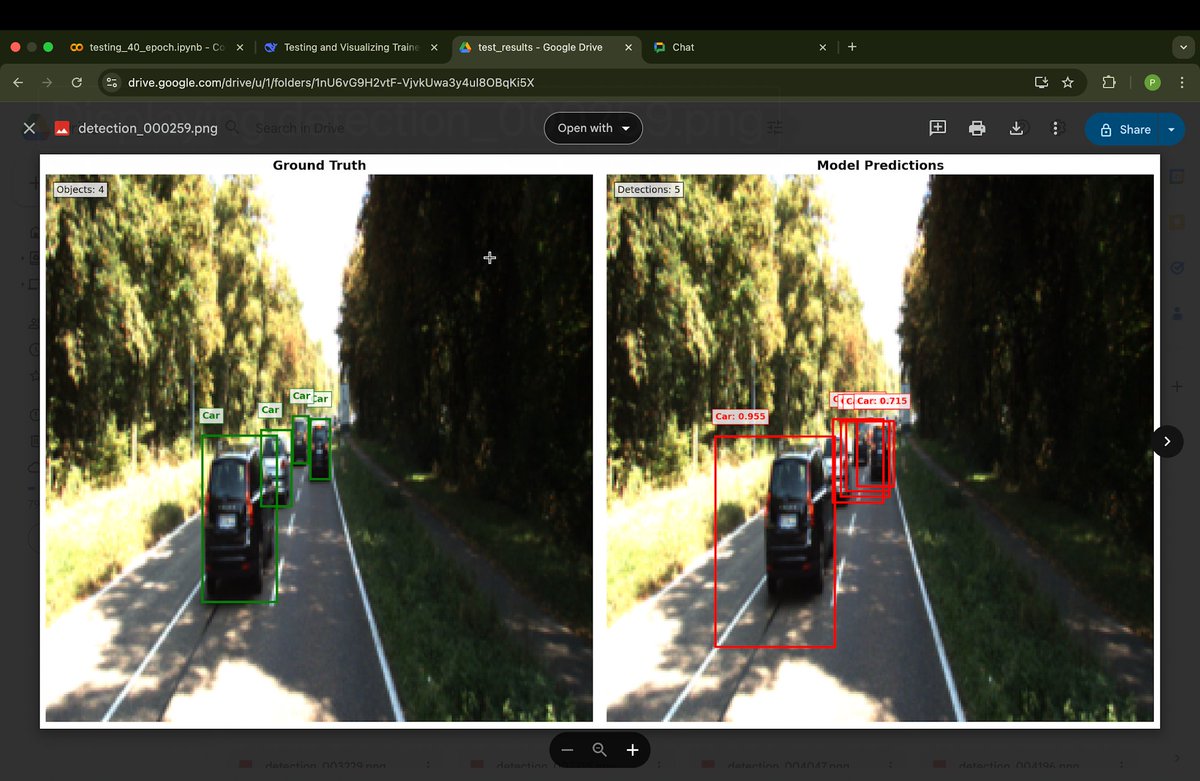 pranayXcodes's tweet image. Object detection using Transformers from scratch no pretrained models 😃lot of improvement from 10 epochs to 40 epochs but colab limits doesn&apos;t allow me to train further!
Any suggestions guys??
#buildinpublic #machinlearning #buildinpublic #letsconnect #Tech