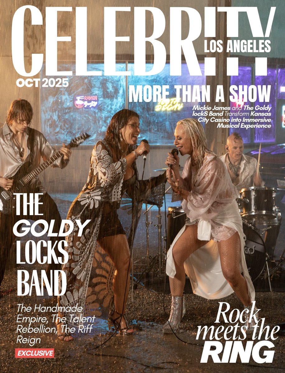 Goldylocksrocks's tweet image. Thank you Celebrity Los Angeles!
@MickieJames @AmeristarKC
And The Goldy lockS Band coming 10/11/25 to Kansas City Missouri!
celebritylosangeles.com/featured/rock-…
#RainAndRiffs #MickieJames #GoldyLocks #GoldylockSBand #Ameristar #AmeristarKansasCity #IDidntKnowGoldylockSBand