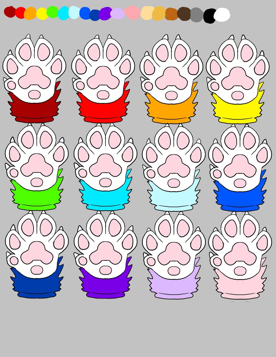 Dream_Creatures's tweet photo. Which way of doing pink paw pads do you prefer? Poll below! https://t.co/lPa3aCifjh