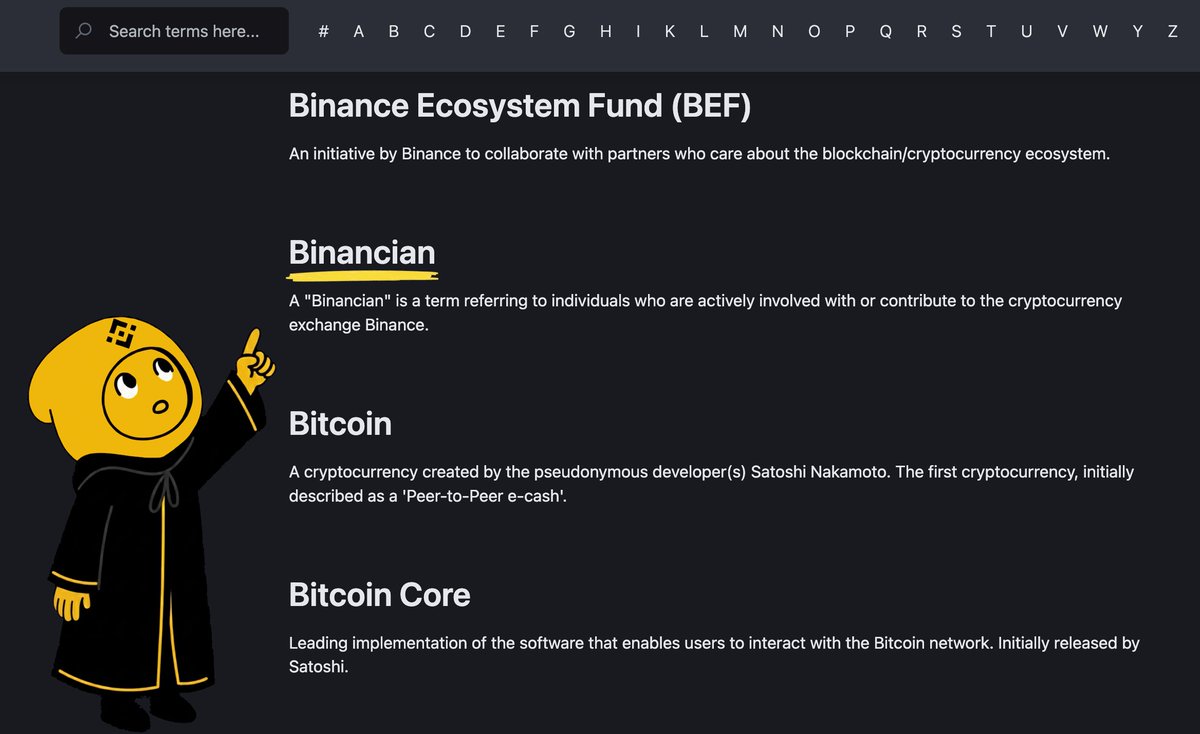 Binancians were written into BNB's history many years ago by CZ. We are the golden supporters of the chain.

Learn about Binance terminology &amp; join us. 

academy.binance.com/en/glossary/bi…

#Binancians