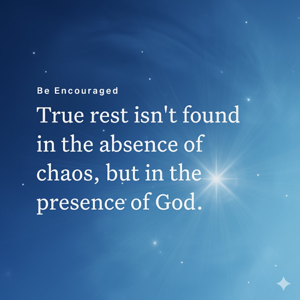 “True rest isn't found in the absence of chaos, but in the presence of God” ~

#votd #BeEncouraged #rest #faith #Psalms4:8NIV

Psalms 4:8 NIV
[8] In peace I will lie down and sleep, for you alone, Lord, make me dwell in safety.

bible.com/bible/111/psa.…
