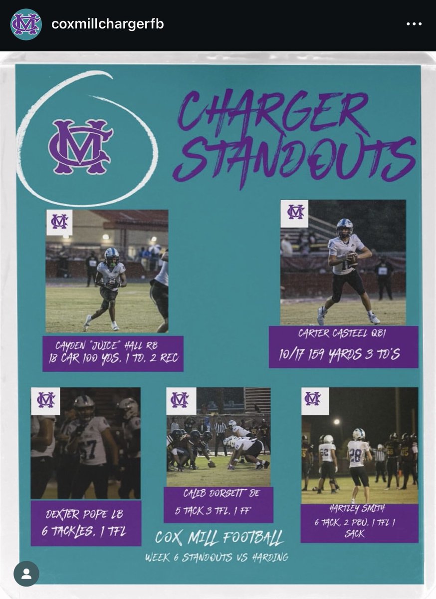 Week 6 standout and player of the game <a href="/DorsettCaleb/">Caleb dorsett ‘27 dline</a> <a href="/juicehall6/">Caylen “Juice” Hall</a> <a href="/PopeDexter55548/">Dexter Pope</a> Mason Hall, and Hartley Smith, and Carter Casteel.