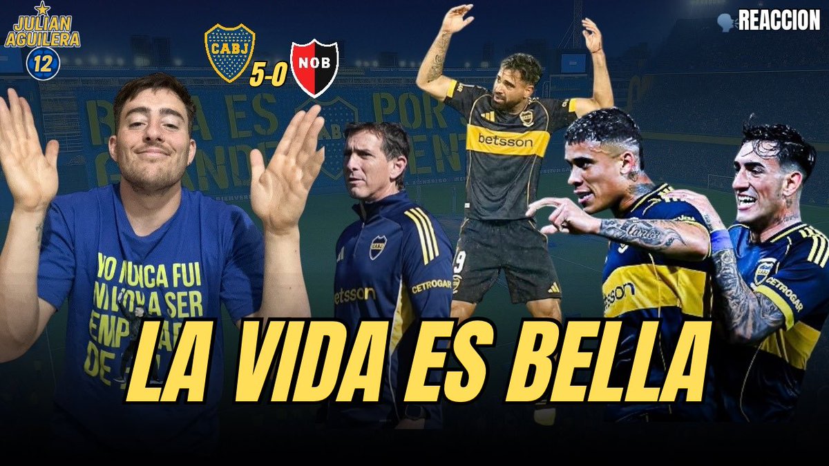 GANÓ, GUSTO Y GOLEÓ 💙💛

BOCA 5 - NEWELS 0 (Reacción) 

youtu.be/xt6mNK640nc?si…