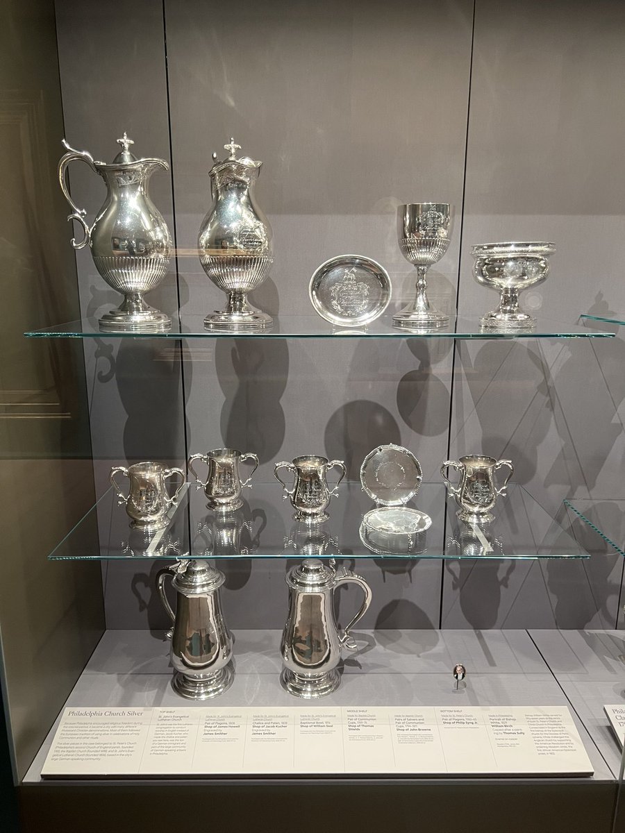 Philadelphia Art Museum today with the family and when I hit the silver section I had to remind myself we’re not in Bonnie and Clyde days 🤣. Here’s some pictures.