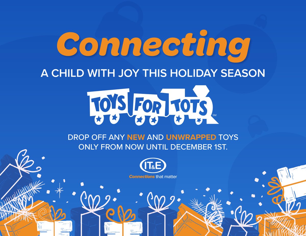 Join us and the Guam Chamber of Commerce for the Toys for Tots drive! 🎁 Drop off new, unwrapped toys at IT&amp;E donation boxes (Tamuning Park Place, MMall, or ASC) now through 12/2025. Let’s make this Christmas unforgettable! 💙

#ToysForTots #ITEGUAM #ConnectionsThatMatter