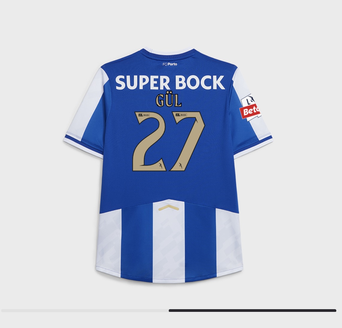 Hey <a href="/SLBenfica/">SL Benfica</a> 
A camisola custa 90€ e podem comprar aqui 
store.fcporto.pt/pt/equipamento…