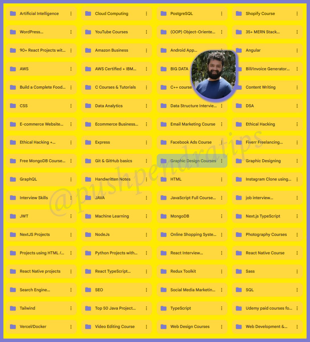 📘 Free Full-Stack Web Development Courses

Learn everything step by step from scratch:
🟧 HTML
🟧 CSS
🟧 JavaScript
🟧 React
🟧 Python
🟧 Next.js
🟧 APIs
🟧 Node.js
🟧 TypeScript
🟧 AWS
🟧 DSA
🟧 OOP
🟧 JWT
🟧 SQL
🟧 Git &amp; GitHub
🟧 E-commerce Website
🟧 Handwritten Notes
🟧